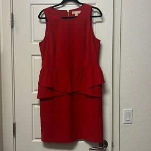 MICHAEL Michael Kors Peplum Dress Sz 14